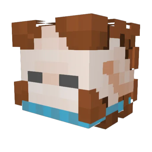 rattymatti Minecraft avatar head, 3D render
