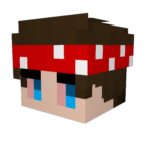 ratwiener Minecraft avatar head, 3D render
