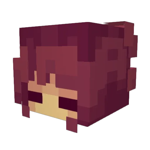 ratxzzt Minecraft avatar head, 3D render