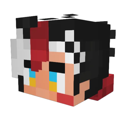 ratyxrd Minecraft avatar head, 3D render