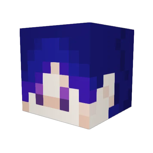 rau_ao7a Minecraft avatar head, 3D render