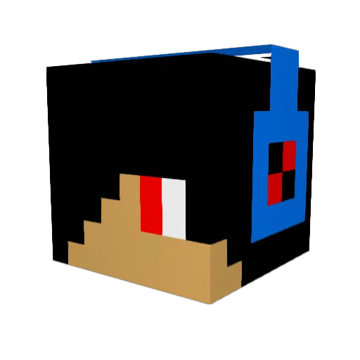 raulgp11 Minecraft avatar head, 3D render