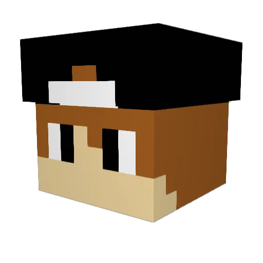 rauliuccgeorge Minecraft avatar head, 3D render