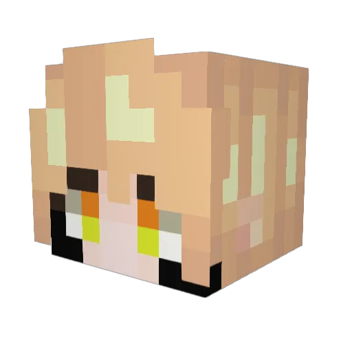 raulternator Minecraft avatar head, 3D render
