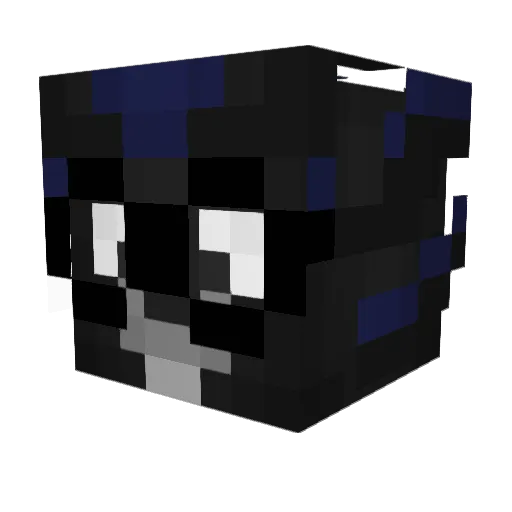 rausziehen Minecraft avatar head, 3D render