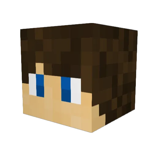 rav2000 Minecraft avatar head, 3D render