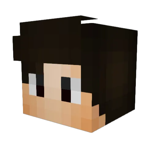 rav3nous Minecraft avatar head, 3D render