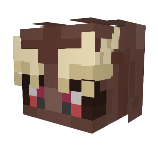 ravatia Minecraft avatar head, 3D render