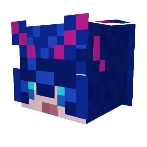 raveMAOHWN1U Minecraft avatar head, 3D render