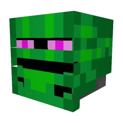 raveNFfn0 Minecraft avatar head, 3D render
