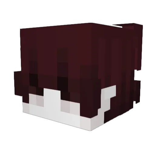 raveWo Minecraft avatar head, 3D render