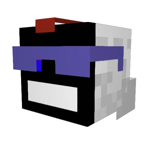 ravemaster72 Minecraft avatar head, 3D render