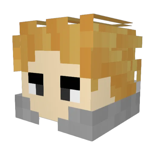 raven_iz Minecraft avatar head, 3D render