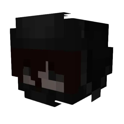 ravendi3d Minecraft avatar head, 3D render