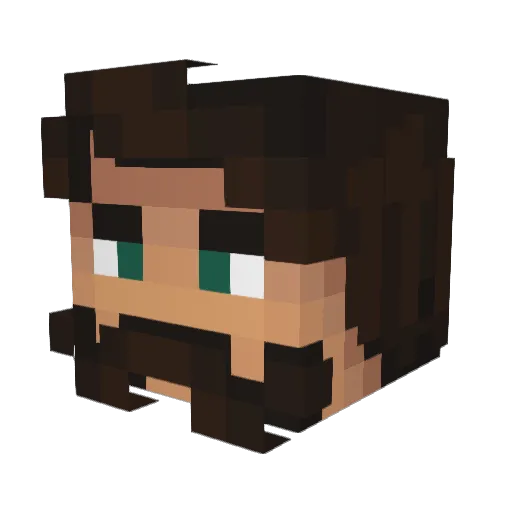 ravens_mountain Minecraft avatar head, 3D render