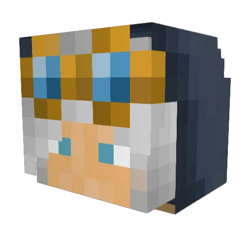 ravensky6 Minecraft avatar head, 3D render