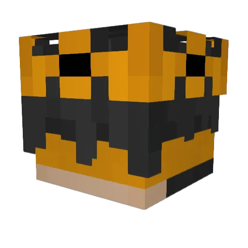 ravezbqNMBDF Minecraft avatar head, 3D render