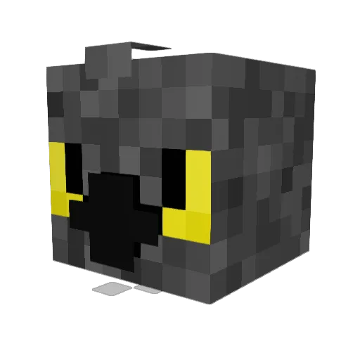 ravidek Minecraft avatar head, 3D render