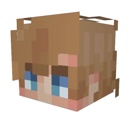 raviolisgale64 Minecraft avatar head, 3D render