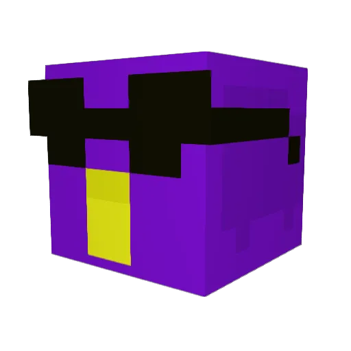 raviolus Minecraft avatar head, 3D render