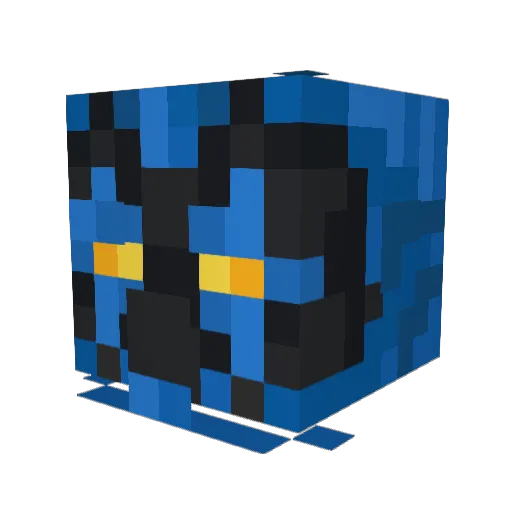 raviton Minecraft avatar head, 3D render