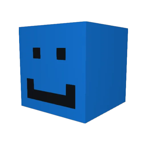 raw_r Minecraft avatar head, 3D render