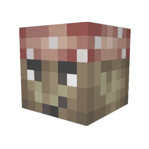 rawbert2 Minecraft avatar head, 3D render