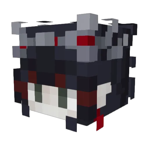 rawdapeep Minecraft avatar head, 3D render