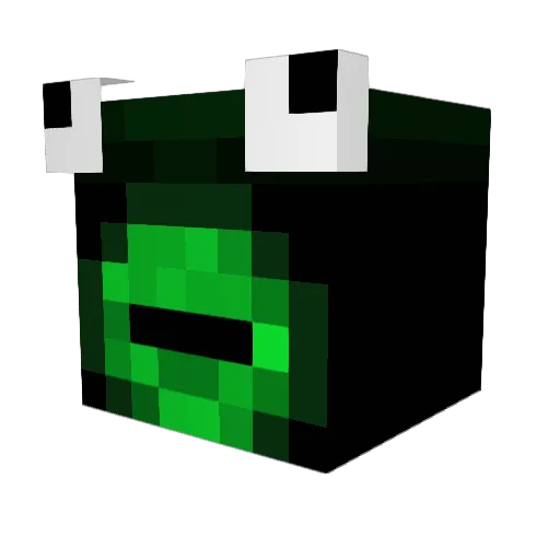 rawfrogHD Minecraft avatar head, 3D render