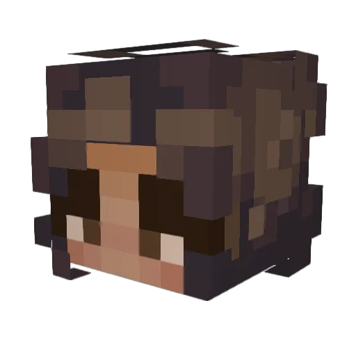 rawla Minecraft avatar head, 3D render