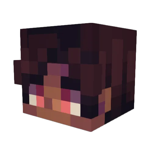 rawrX0X0 Minecraft avatar head, 3D render