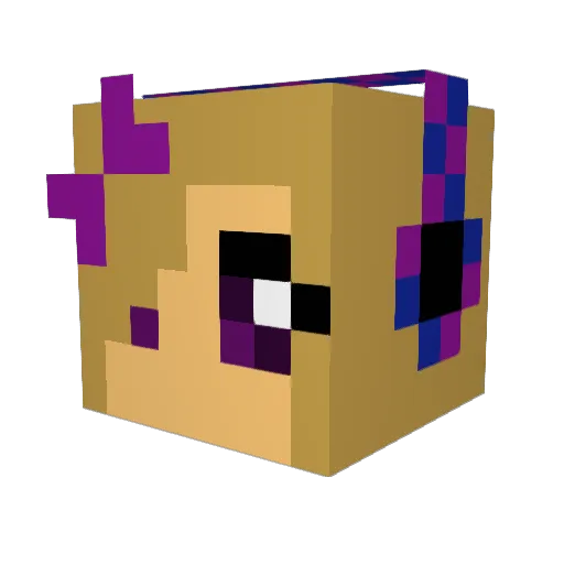 rawrasaurusx Minecraft avatar head, 3D render