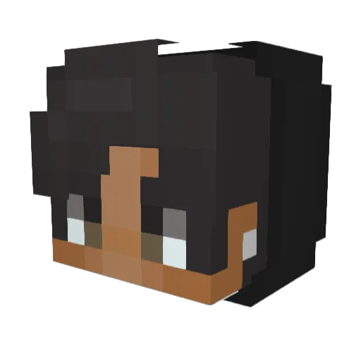 rawrgg Minecraft avatar head, 3D render