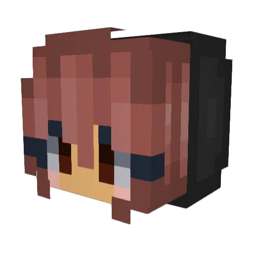 rawritsjm Minecraft avatar head, 3D render