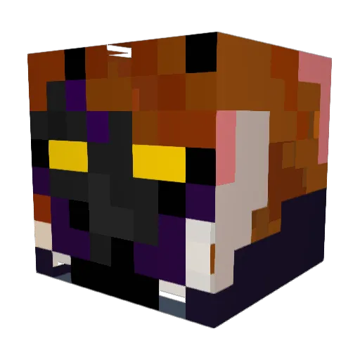 rawrrson Minecraft avatar head, 3D render