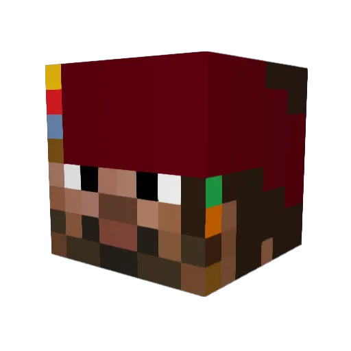 rawza3 Minecraft avatar head, 3D render