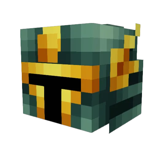 rawzi Minecraft avatar head, 3D render