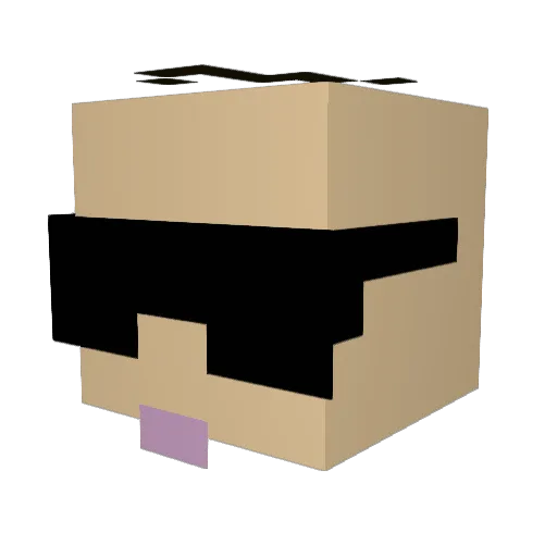 raxet999 Minecraft avatar head, 3D render