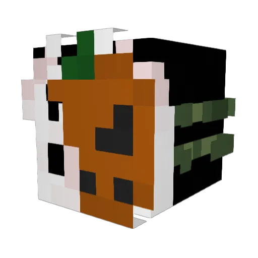 raxodemon Minecraft avatar head, 3D render