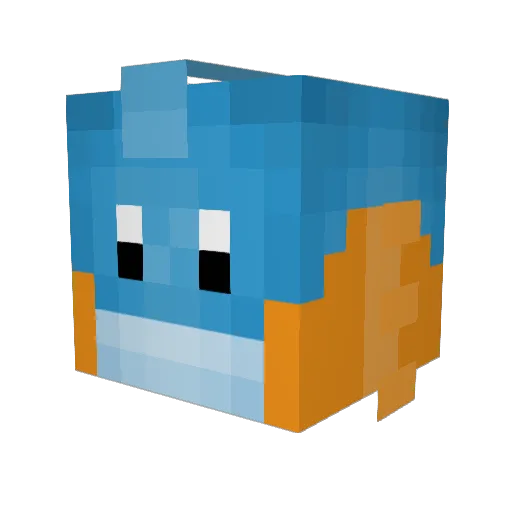 raxp122 Minecraft avatar head, 3D render