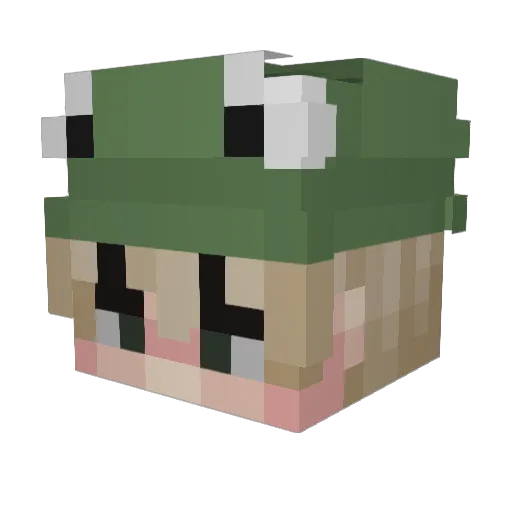ray031123 Minecraft avatar head, 3D render
