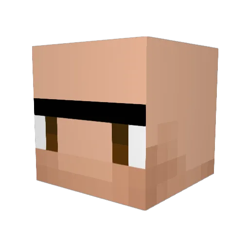 ray3k_ Minecraft avatar head, 3D render