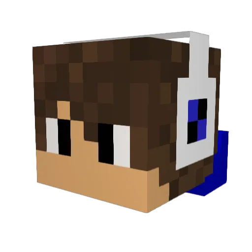 ray46299816 Minecraft avatar head, 3D render