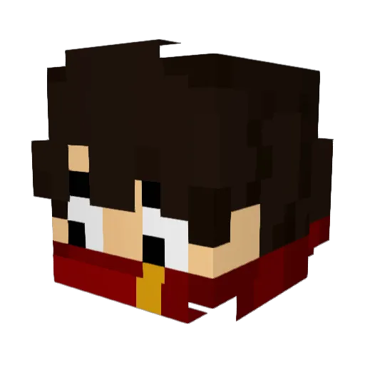 rayL_ Minecraft avatar head, 3D render