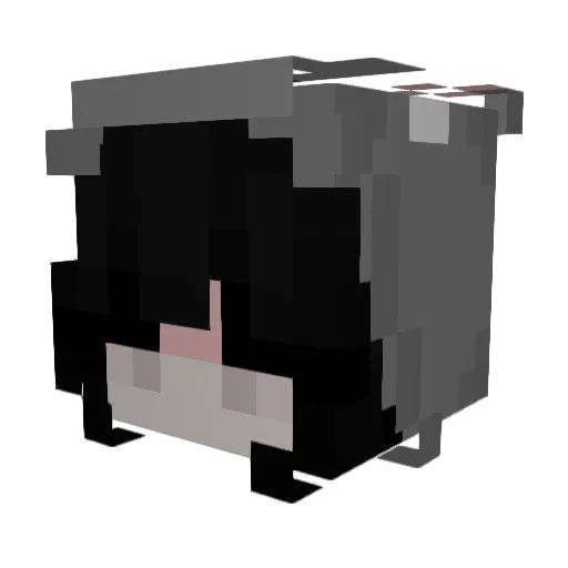ray_civvet Minecraft avatar head, 3D render