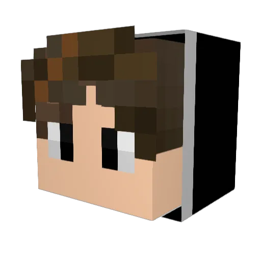 rayannoob Minecraft avatar head, 3D render