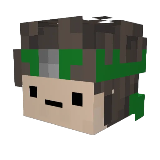 rayday69 Minecraft avatar head, 3D render
