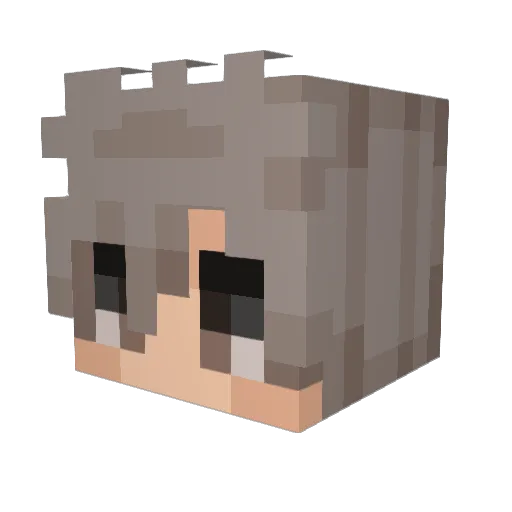 raydeth Minecraft avatar head, 3D render