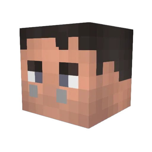 raygun556 Minecraft avatar head, 3D render