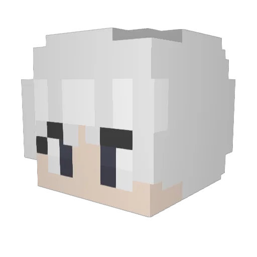 rayhyeon Minecraft avatar head, 3D render